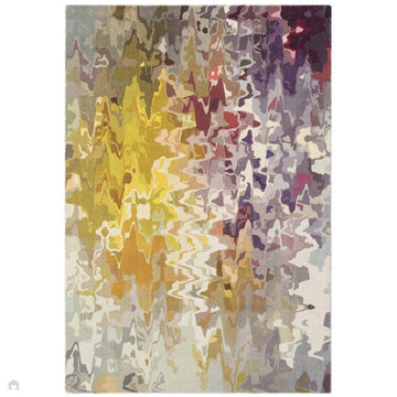 Vision Stipple Modern Abstract Hand-Woven Printed Wool Low Profile Short Pile Multicolour Rug-Asiatic Carpets-Rug Love - The Most Loved Rug Store